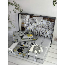 Mila сатинова постільна білизна. Євро розмір. Romeo home Туреччина. (28049)