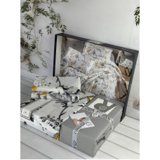 Прекрасна сатинова постільна білизна. Євро розмір. Romeo home Туреччина. (69258)