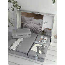 Qxw Однотонне сатинове постільна білизна. Євро розмір. Romeo home Туреччина. (21344)