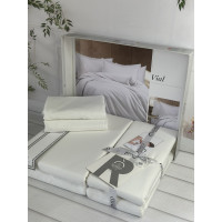 Viol Однотонное сатинова постільна білизна. Євро розмір. Romeo home Туреччина. (48482)