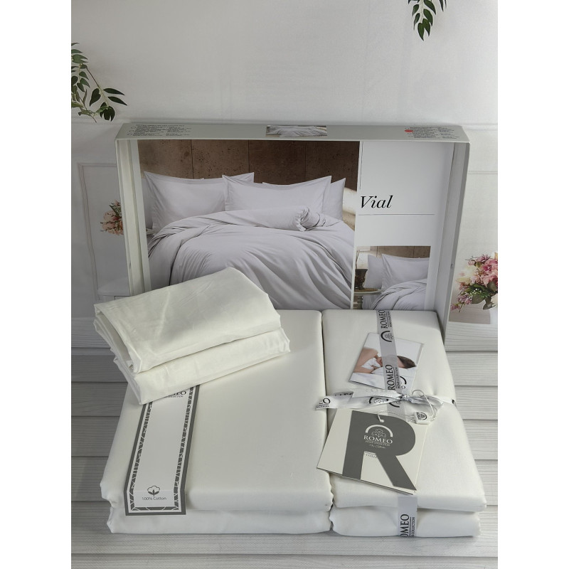 Viol Однотонне сатинове постільна білизна. Євро розмір. Romeo home Туреччина. (48482)