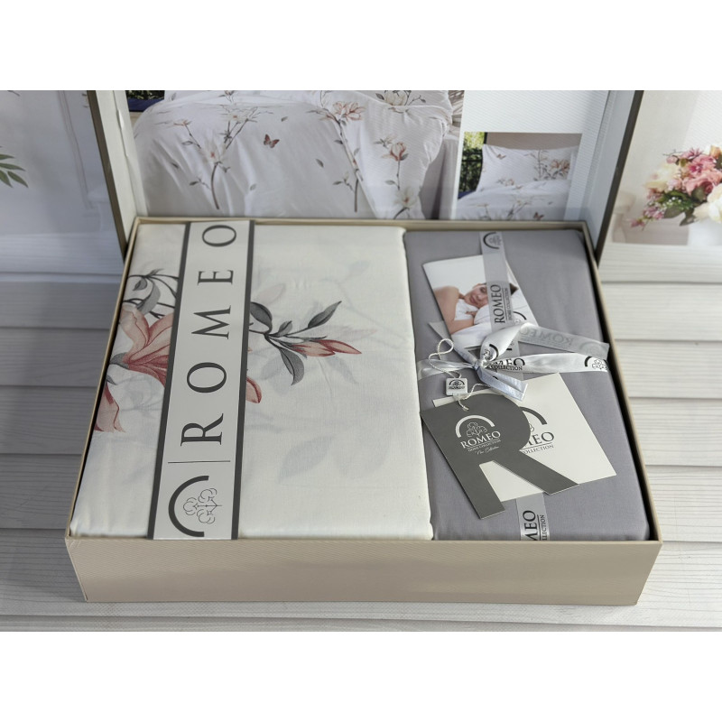 Poplin Elaeth постіль з поплин. Євро розмір. Romeo home Туреччина. (70379)