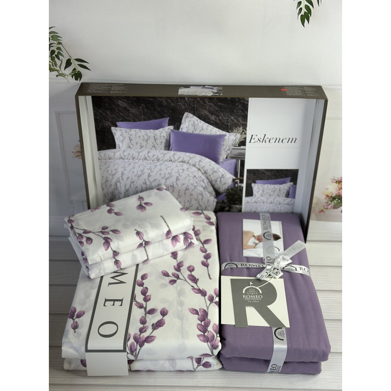 Poplin Eskenem постіль з поплин. Євро розмір. Romeo home Туреччина. (13903)