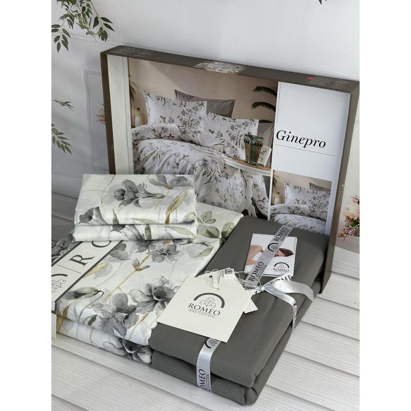 Poplin Ginepro постіль з поплин. Євро розмір. Romeo home Туреччина. (50324)