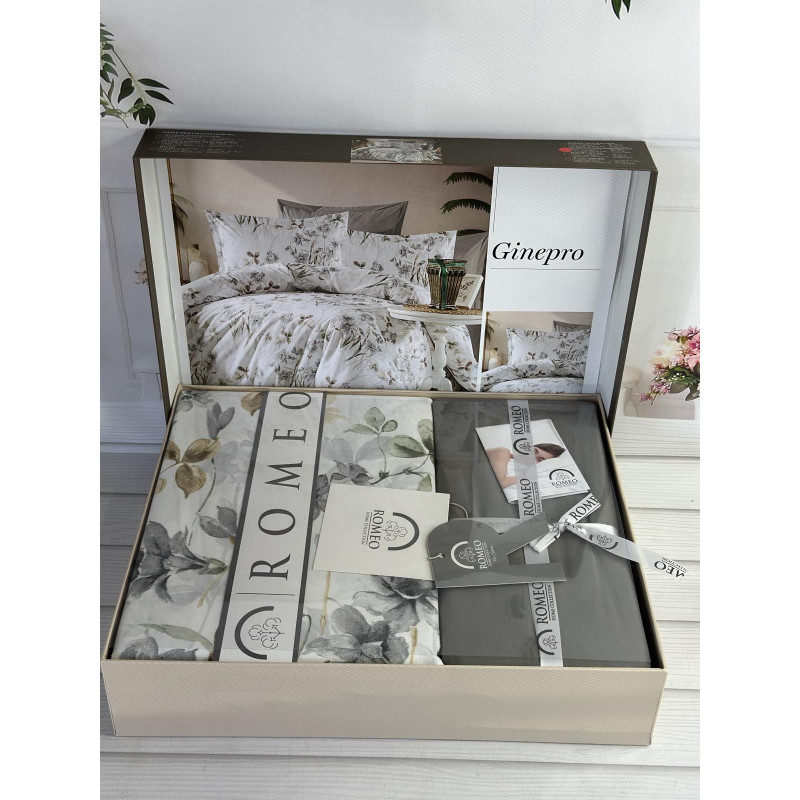 Poplin Ginepro постіль з поплин. Євро розмір. Romeo home Туреччина. (50324)