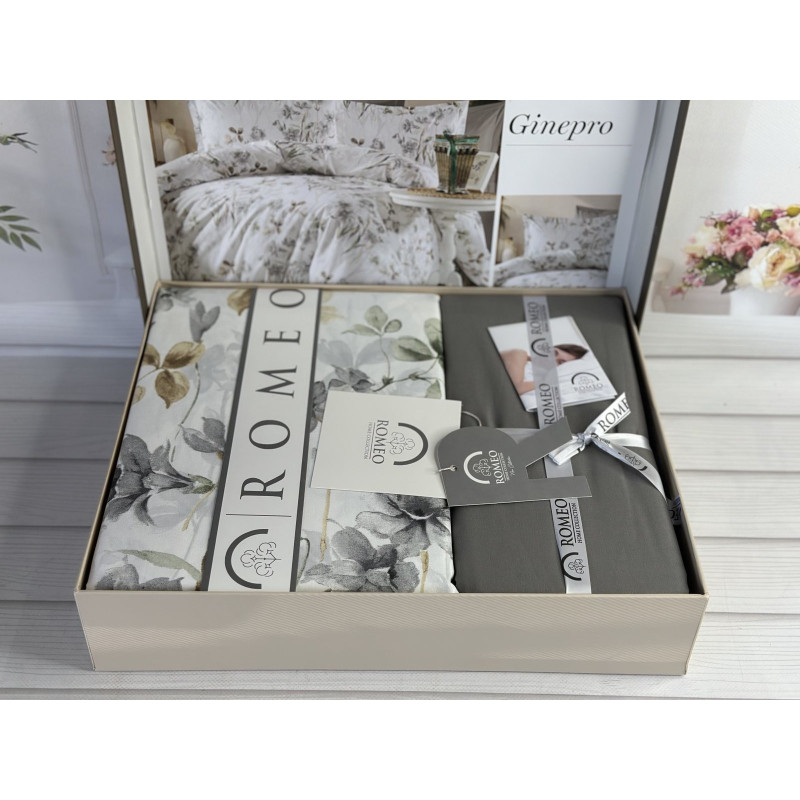 Poplin Ginepro постіль з поплин. Євро розмір. Romeo home Туреччина. (50324)