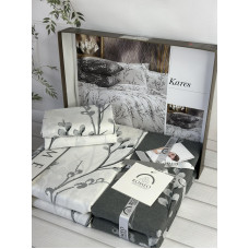 Poplin Kares постіль з поплин. Євро розмір. Romeo home Туреччина. (22813)