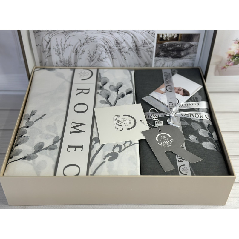 Poplin Kares постіль з поплин. Євро розмір. Romeo home Туреччина. (22813)