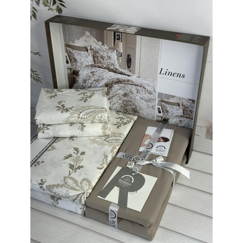Poplin Linens постіль з поплин. Євро розмір. Romeo home Туреччина. (66290)