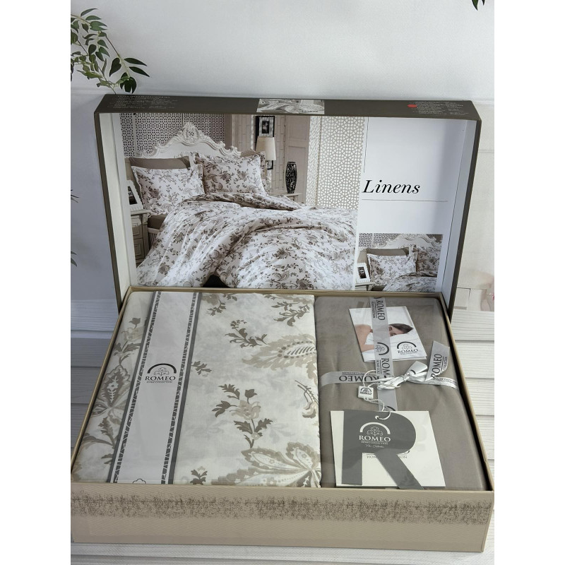 Poplin Linens постіль з поплин. Євро розмір. Romeo home Туреччина. (66290)