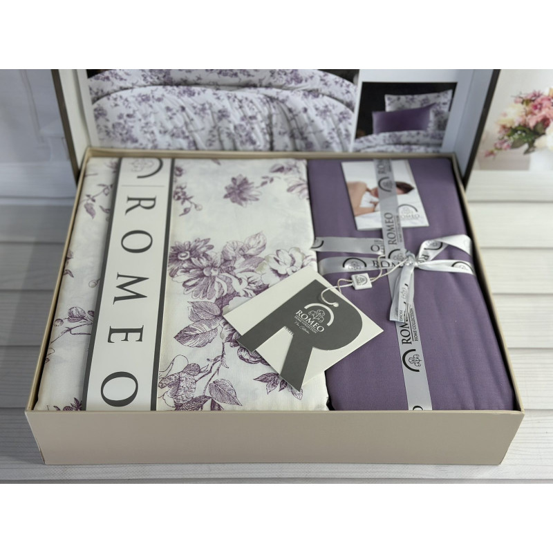 Poplin Purtane постіль з поплин. Євро розмір. Romeo home Туреччина. (72911)