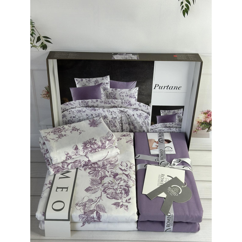 Poplin Purtane постіль з поплин. Євро розмір. Romeo home Туреччина. (72911)