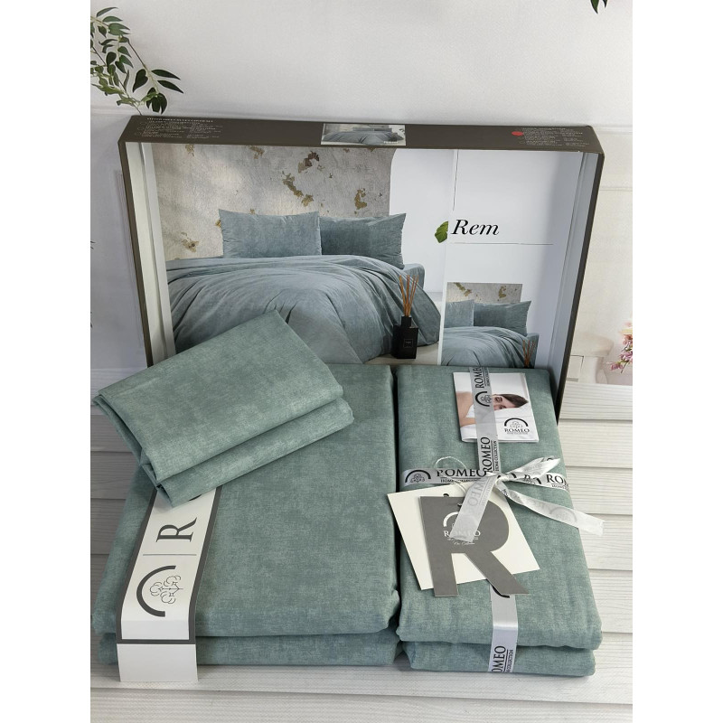 Poplin Rem постіль з поплин. Євро розмір. Romeo home Туреччина. (75473)