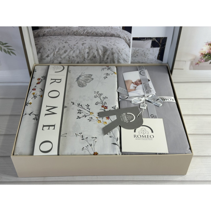 Poplin Rlenss постіль з поплин. Євро розмір. Romeo home Туреччина. (30666)