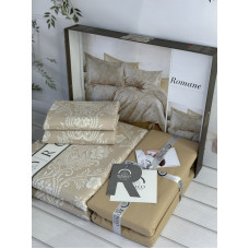Poplin Romane постіль з поплин. Євро розмір. Romeo home Туреччина. (77547)