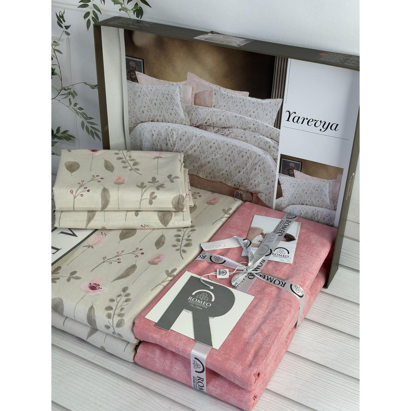 Poplin Yarevya постіль з поплину. Євро розмір. Romeo home Туреччина. (60186)
