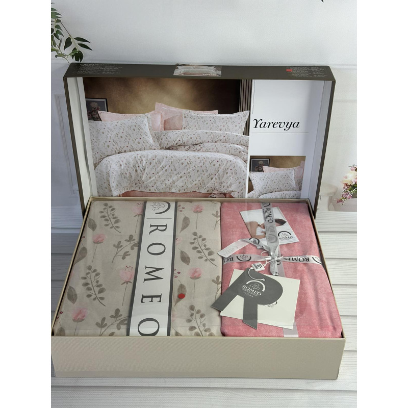 Poplin Yarevya постіль з поплину. Євро розмір. Romeo home Туреччина. (60186)