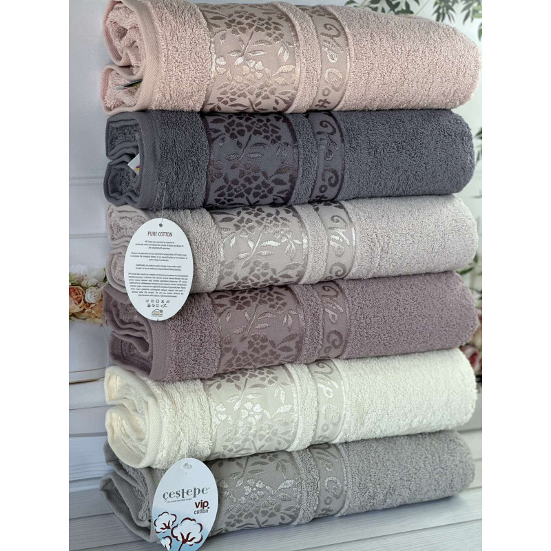 Vip cotton Buket махрові рушники 50х90см., 6 шт/уп. CestepeТуреччина. (40932)