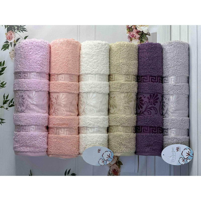 Vip cotton Diana махрові рушники 50х90см., 6 шт/уп. CestepeТуреччина. (16118)