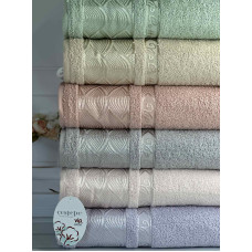 Vip cotton Linens махрові рушники 50х90см., 6 шт/уп. CestepeТуреччина. (66231)