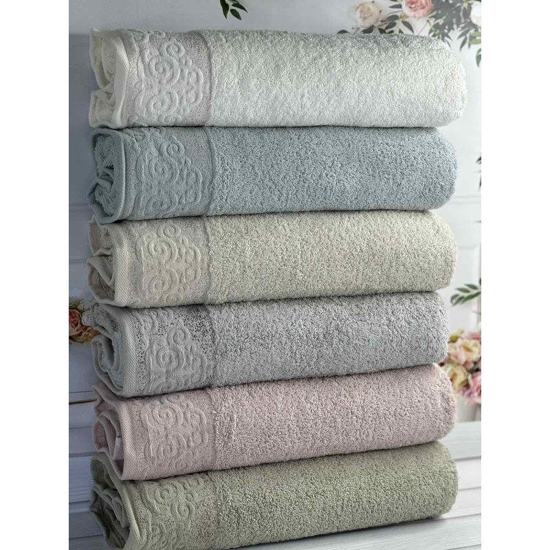 Vip cotton Sila махрові рушники 50х90см., 6 шт/уп. CestepeТуреччина. (32288)