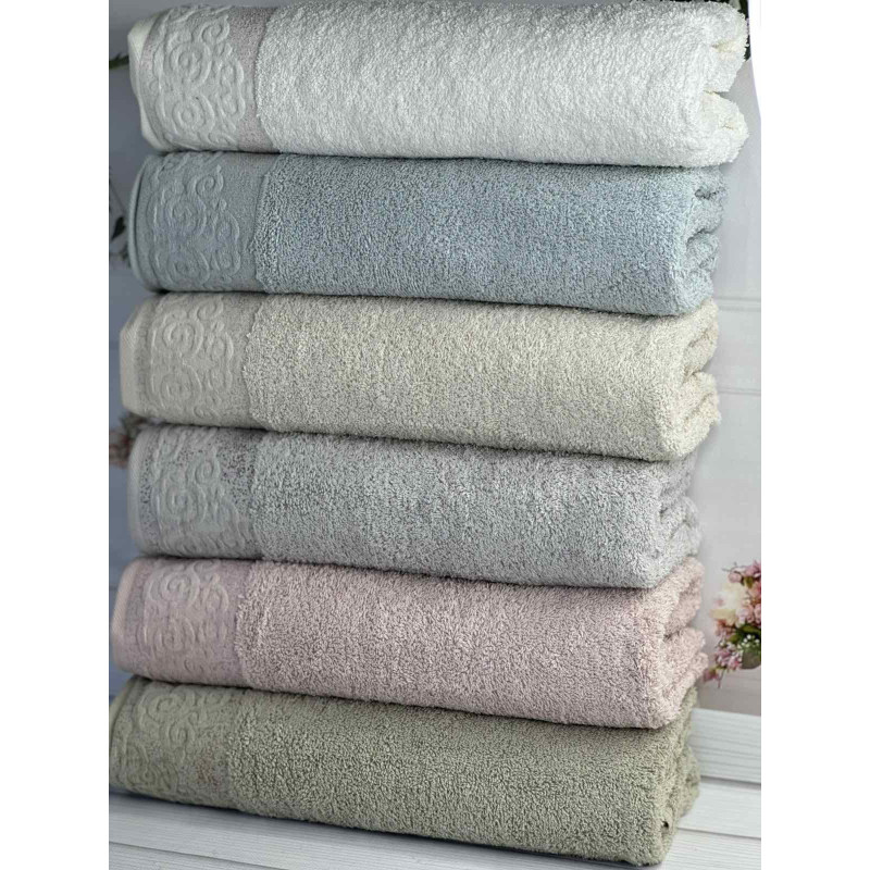 Vip cotton Sila махрові рушники 50х90см., 6 шт/уп. CestepeТуреччина. (32288)