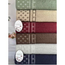 Vip cotton Star махрові рушники 50х90см., 6 шт/уп. CestepeТуреччина. (44517)