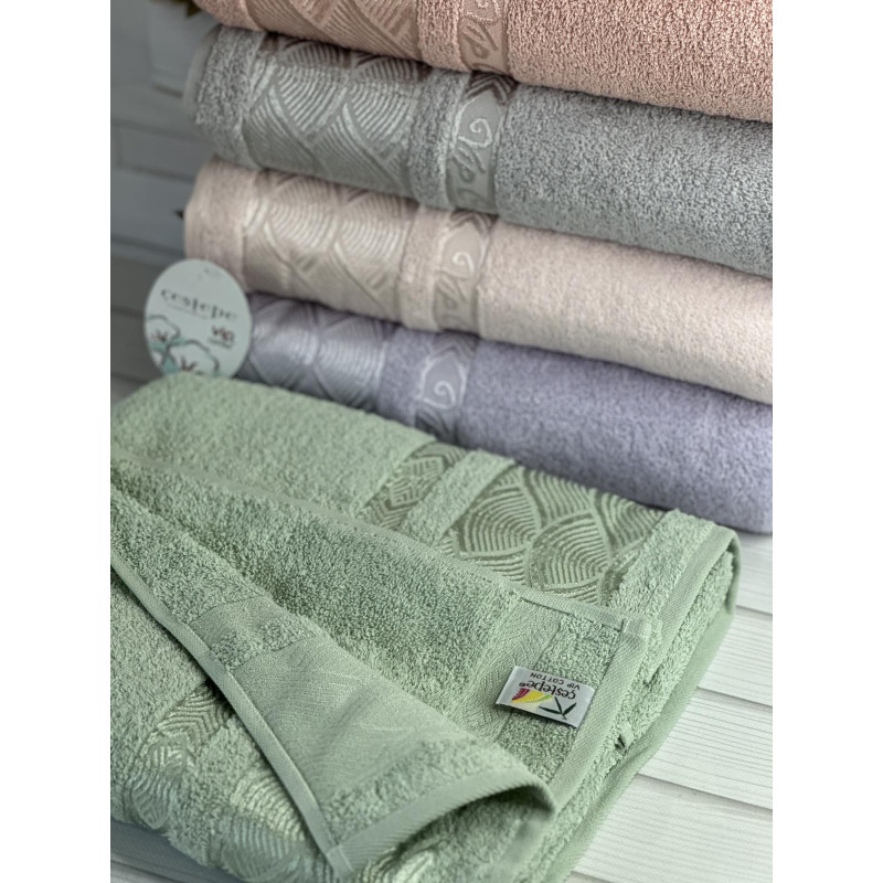 Vip cotton Linens махрові рушники 70х140см., 6 шт/уп. CestepeТуреччина. (26322)