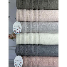 Vip cotton Lupen махрові рушники 70х140см., 6 шт/уп. CestepeТуреччина. (71897)