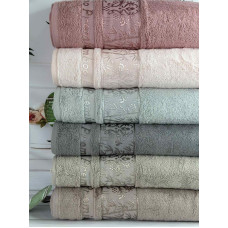 Bambuk Uliyana (acik) бамбукові рушники 50х90см., 6шт/уп. CestepeТуреччина (68868)