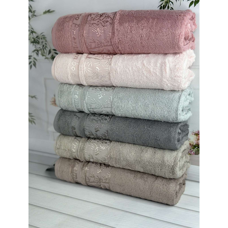 Bambuk Uliyana (acik) бамбукові рушники 50х90см., 6шт/уп. CestepeТуреччина (68868)