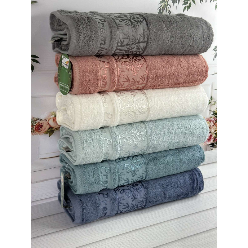 Bambuk Uliyana (koyu) бамбукові рушники 50х90см., 6шт/уп. CestepeТуреччина (38817)