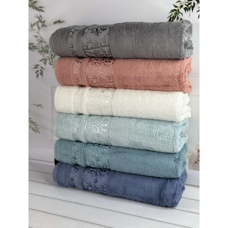 Bambuk Uliyana (koyu) бамбукові рушники 50х90см., 6шт/уп. CestepeТуреччина (38817)