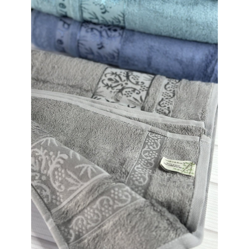 Bambuk Uliyana (koyu) бамбукові рушники 50х90см., 6шт/уп. CestepeТуреччина (38817)