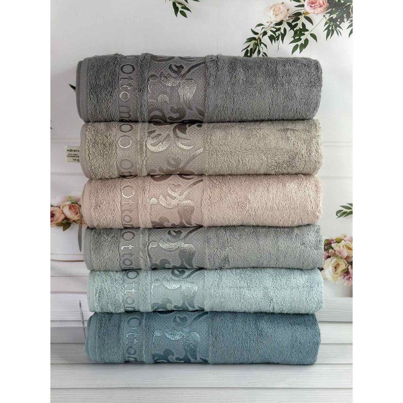 Bambuk Yaprak бамбукові рушники 50х90см., 6шт/уп. CestepeТуреччина (57030)