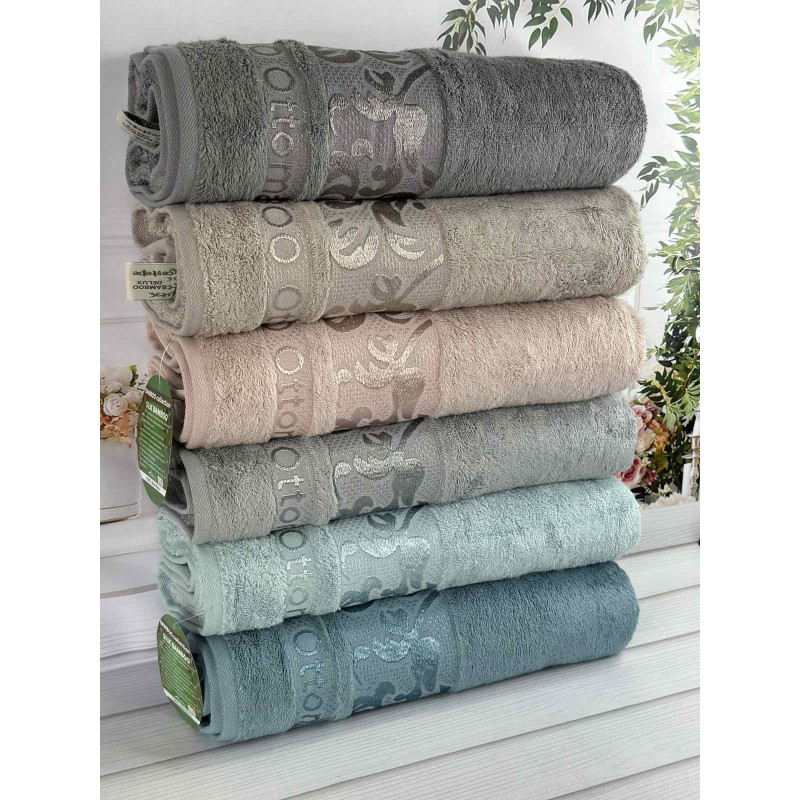 Bambuk Yaprak бамбукові рушники 50х90см., 6шт/уп. CestepeТуреччина (57030)