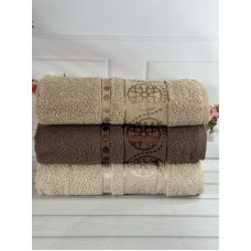 Micro delux Orient рушники 50х90см., 3 шт/уп. Мікрокоттон. CestepeТуреччина. (44782)