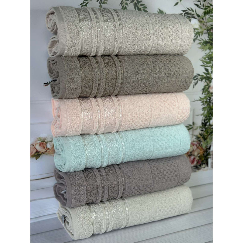 Lux cotton Senfoni махрові рушники 50х90см., 6 шт/уп. CestepeТуреччина. (59253)