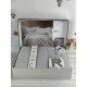 Tensel Qxm Gri сатинова постільна білизна. Євро розмір. Romeo home Туреччина. (51903)
