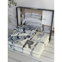 Aria сатинова постільна білизна. Євро розмір. Romeo home Туреччина. (75409)