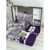 Eloise сатинова постільна білизна. Євро розмір. Romeo home Туреччина. (88537)