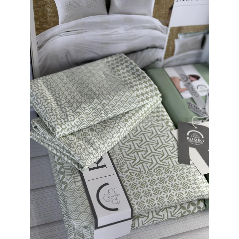 Morven сатинова постільна білизна. Євро розмір. Romeo home Туреччина. (29331)