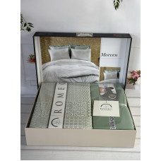 Morven сатинова постільна білизна. Євро розмір. Romeo home Туреччина. (41836)