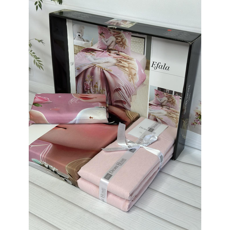 Efala дитяча полуторна постільна білизна. Ранфорс. Romeo home Туреччина. (59627)