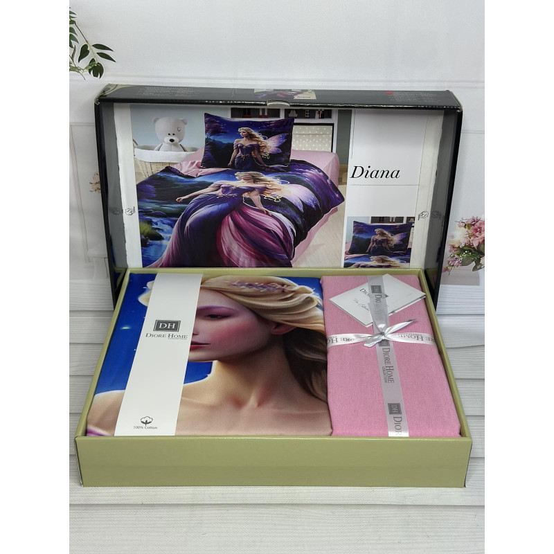 Diana дитяча полуторна постільна білизна. Ранфорс. Romeo home Туреччина. (13035)