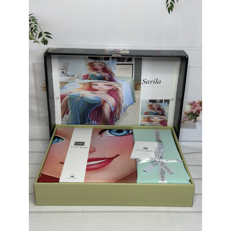 Sarila дитяча полуторна постільна білизна. Ранфорс. Romeo home Туреччина. (44787)