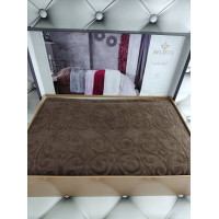 Hanzade kahve велюрове простирадло 200х220см. Brlizza Туреччина (54968)