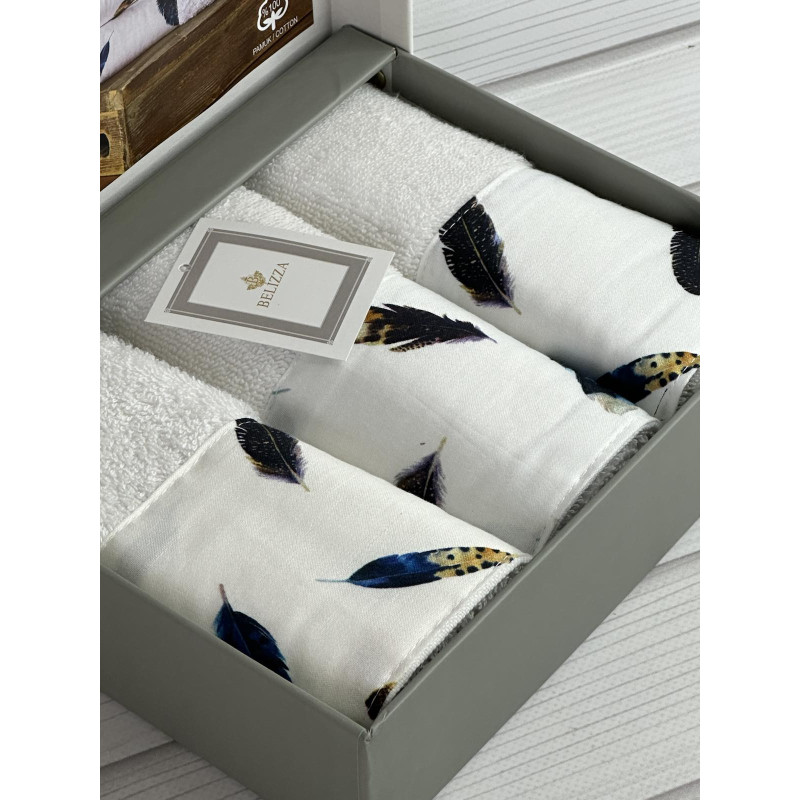 Belizza Feather 30х50см., махрові кухонні рушники. (25628)
