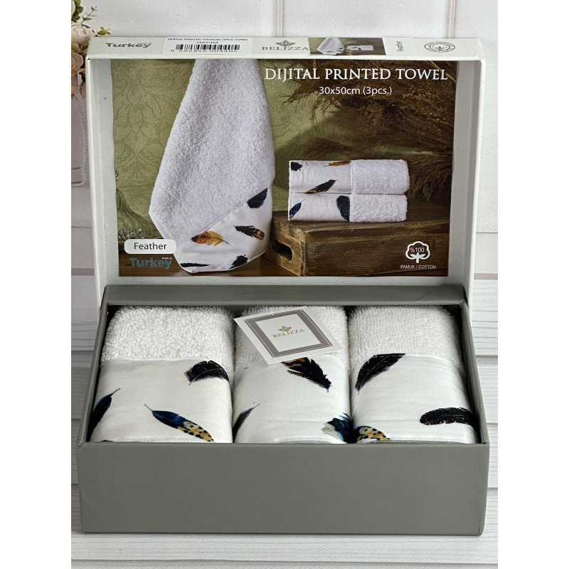 Belizza Feather 30х50см., махрові кухонні рушники. (25628)