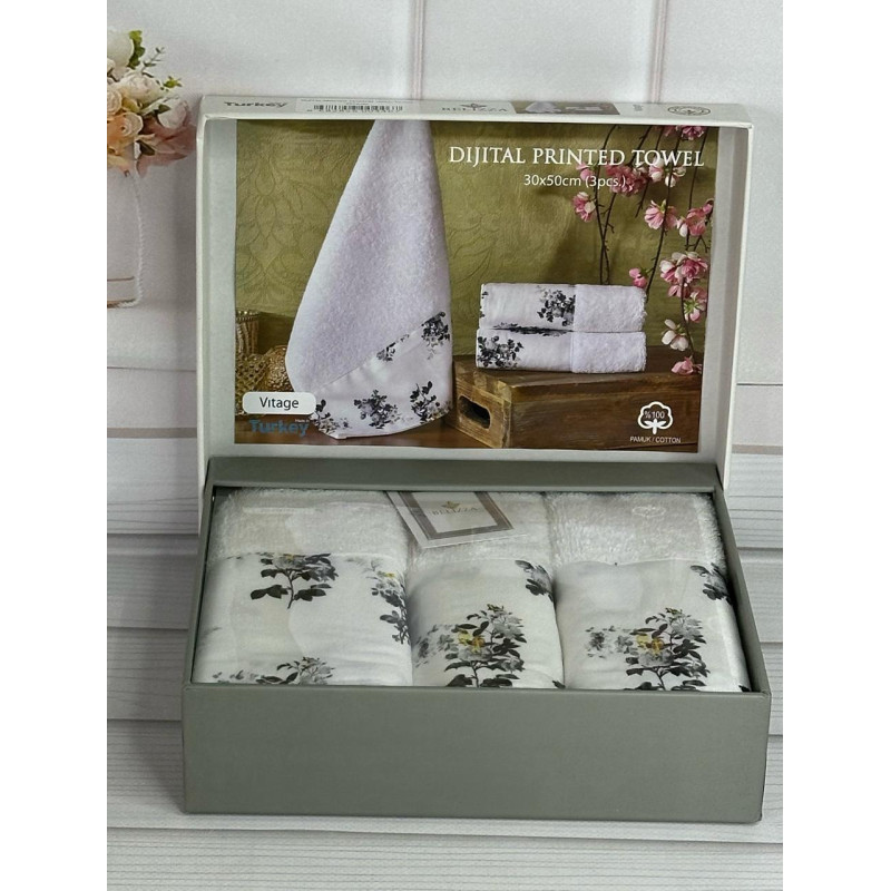Belizza Vitage 30х50см., махрові кухонні рушники. (44867)